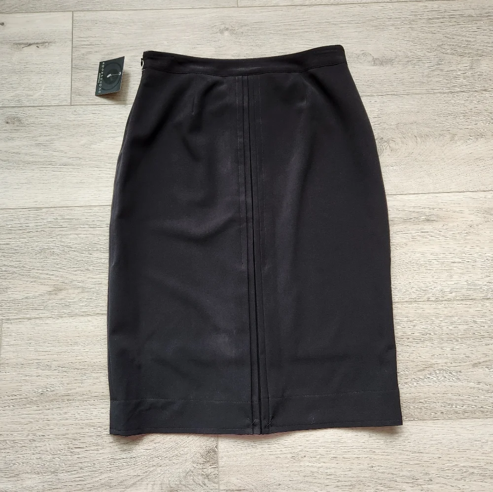 Apostrophe Black Pencil Skirt Womens 4 Classix Business Casual